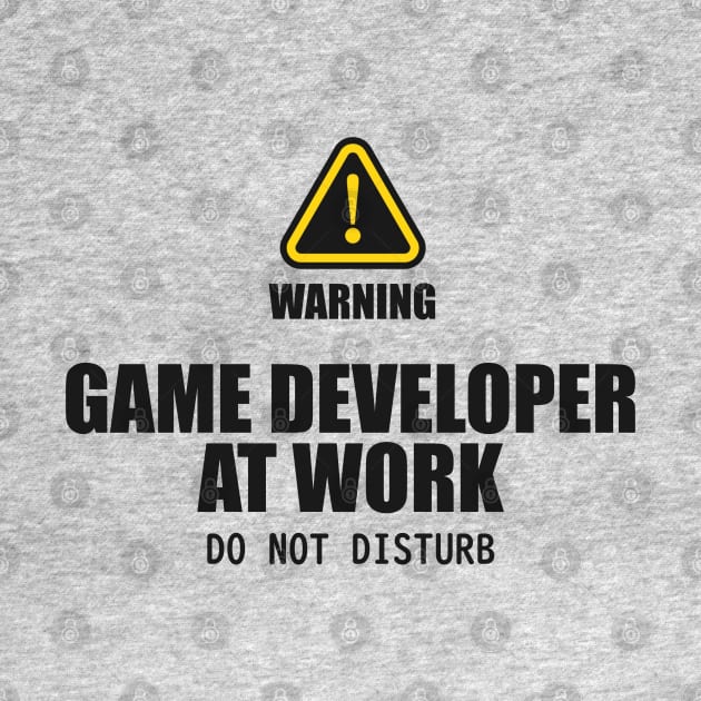 Game Developer At Work. Do Not Disturb by Issho Ni